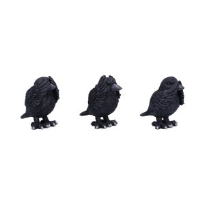 Three Wise Ravens 8.7cm