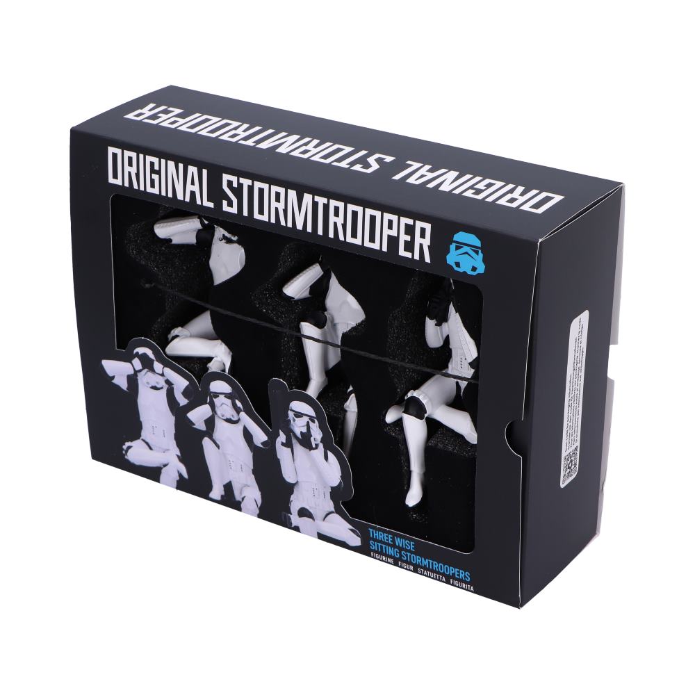 Three Wise Sitting Stormtroopers 11cm