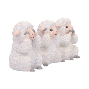 Three Wise Sheep 8.5cm